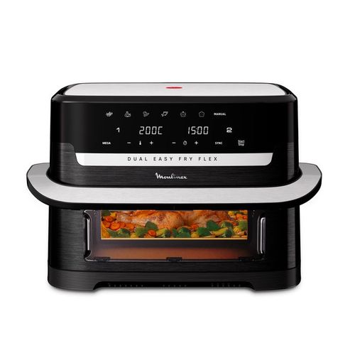 MOULINEX EZ9228F0 Easy Fry Dual Flex, air fryer, Grand tiroir 9 L, double zone,s