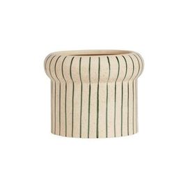 Oyoy - Pot De Fleurs Blanc En Grès Ø16,5xh13cm - Blanc