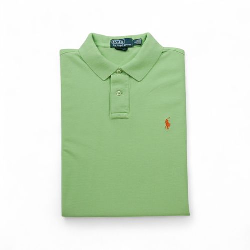 Reconditionné - Polo Manches Courtes Homme Vert Fluo - Taille L - Homme - Vert Fluo