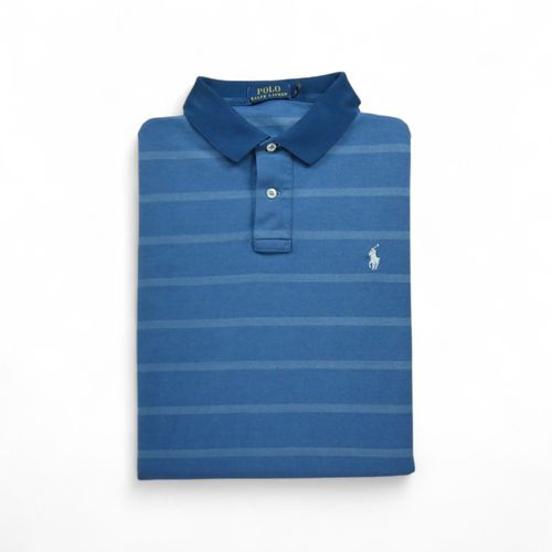 Reconditionné - Polo Manches Courtes Homme Bleu - Taille L - Homme - Bleu