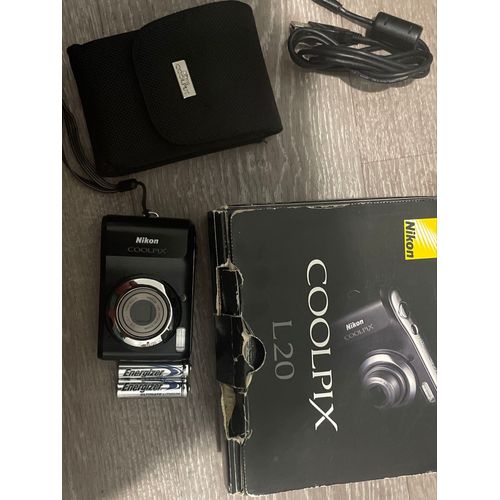 Nikon coolpix l20 10 mpix noir