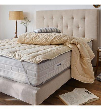 Camif - Surmatelas laine anti-acariens - Blanc
