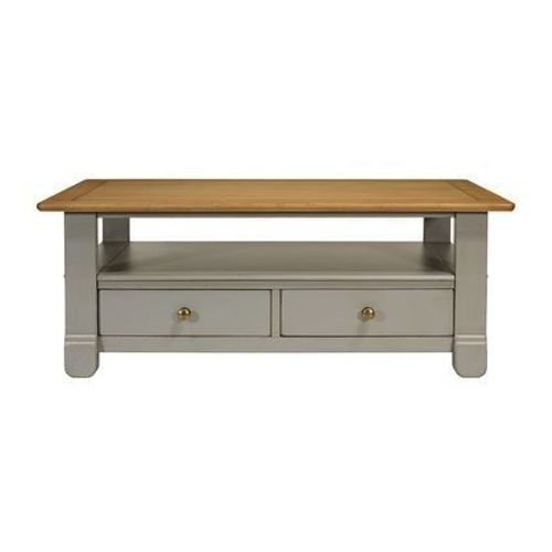 Camif - Table Basse 2 Tiroirs Embellie - Gris