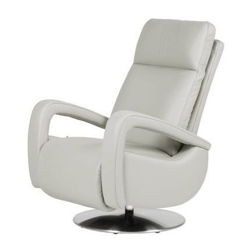 Camif - Fauteuil De Relaxation Cuir Buxy - Gris