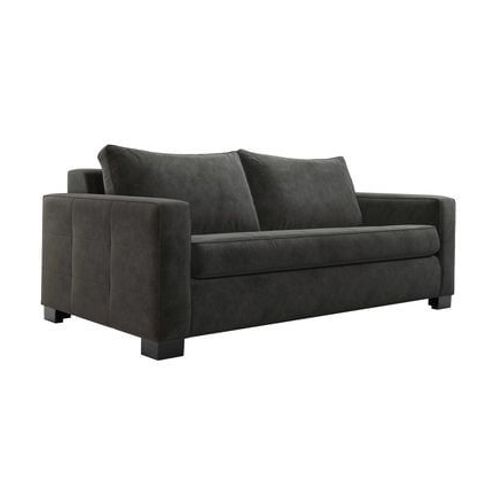 Camif - Canapé Convertible Tissu Velours Octave - Gris