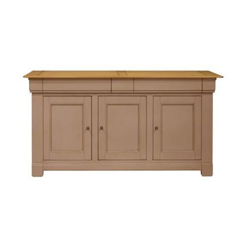 Camif - Buffet Embellie 3 Portes- 3 Tiroirs - Marron