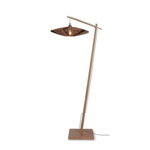 Iguazu-Lampadaire Jute Et Bambou H176cm Naturel / Noir Good & Mojo Ø 55cm / H 176cm Beige