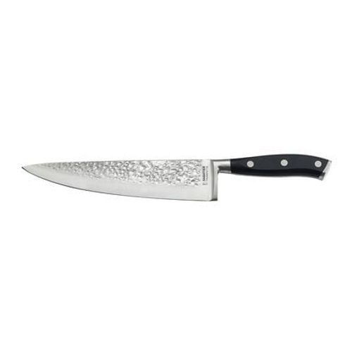Sabatier Trompette - Carbon - Couteau De Chef 20 Cm Martelé Avec Protection De Lame - Marron