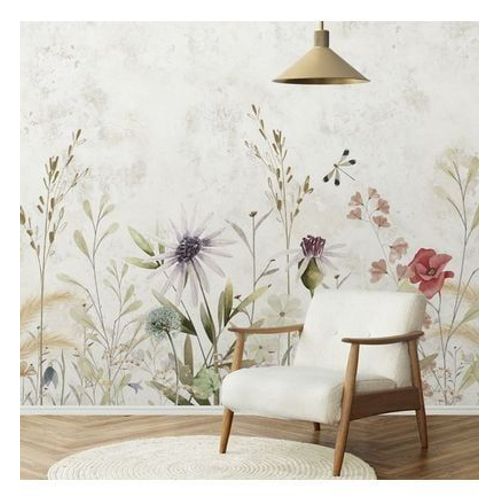 99Deco - Papier Peint Panoramique L336xH270cm Herbier - Multicolore
