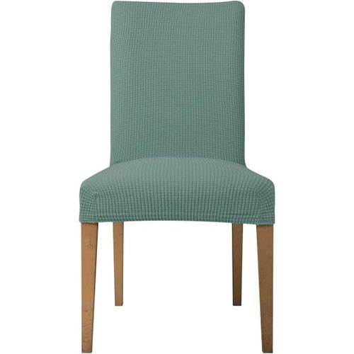 6 Pièces Housse De Chaise Housse De Chaise Décor Stretch-Housse Couverture De Chaise De Matériau Spandex Avec Bande Élastique Pour Un Ajustement (Vert Clair, 6 Pièces)