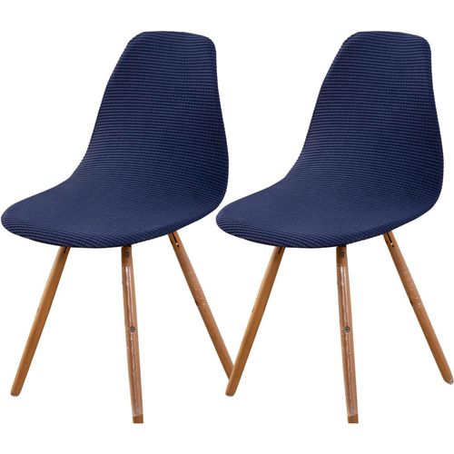 Housses De Chaise Scandinave Stretch Housses De Chaise De Salle À Manger Couvre De Chaise Scandinave Pour Cuisine Salon Lot De 2 Bleu Marine