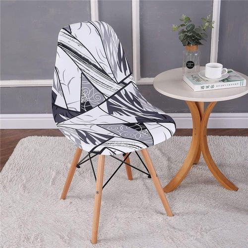 Lot De 2 Housse De Chaise Scandinaves, Extensible Housse De Chaise De Salle À Manger, Couverture De Chaise Sans Accoudoirs Pour Cuisine, Salon, Bureau (Marbre Géométrique,2 Pieces)