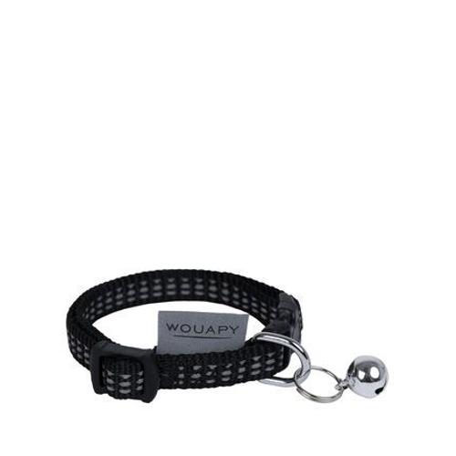 Wouapy - Collier Pour Chat Régable Protect - Noir  - Noir