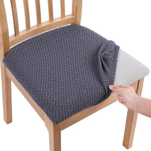 Housse De Chaise, Housse De Chaise Universelle Lavables, Housse De Salle À Manger Universel, Très Facile À Nettoyer Et Durable, Facile À Installer (Beige, 6 Pièces)