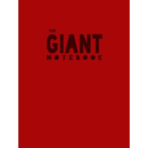 The Giant Notebook : Basic Quad / Grid Paper Notebook - Red Hardcover: 8.25 X 11 ( Large ) | 20.95cm X 27.94cm | Quad Ruled / Grid Paper | Matt Finish | Hardcover | Unbranded | 550 Pages
