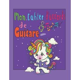 Carnet de partition pour guitariste: cadeau tablature guitare seche et  electrique (French Edition)