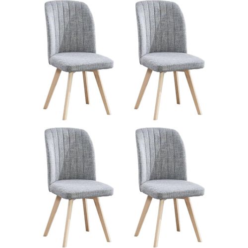 Modèle Hamilton - 4 Chaises De Salle À Manger | 92 X 46 X 55 - Couleur Gris | Design Simple Et Élégant Maison Et Bureau.[G377]