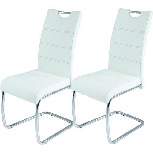 Home Design Chaise Cantilever La Paz (Lot De 2) - Blanc.[G378]