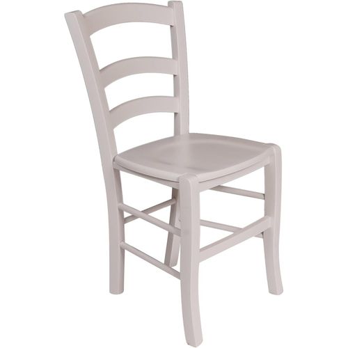 Castrillon, Chaise Classique Blanc, Idéale Pour Salle À Manger, Cuisine Ou Salon, Fabriquée En Italie, 46 X 42 X 87 Cm, Avec Fond En Bois.[G623]