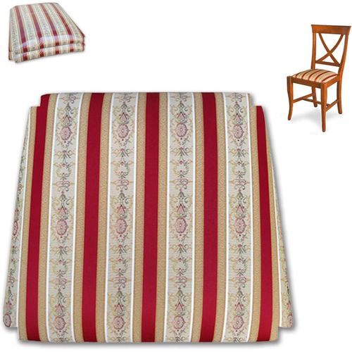 2 Assises En Tissu, Fond Rembourré, Assise De Rechange Pour Chaise Classique, Rayures Empire (37,5 X 33 Cm).[G272]