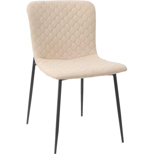 Modèle Iris Chaise Moderne Pour Salon, Salle À Manger Ou Chambre, Sable, 58 X 46,5 X 81 Cm.[G719]