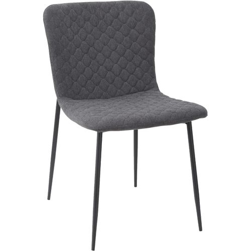 Modèle Iris Chaise Moderne Pour Salon, Salle À Manger, Chambre À Coucher, Gris, 58 X 46,5 X 81 Cm.[G721]