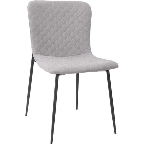 | Modèle Iris - Chaise Moderne Pour Salon, Salle À Manger Ou Chambre À Coucher | 58 X 46,5 X 81 Cm - Gris Clair | Minimaliste | Confort Et Style Maximum.[G720]
