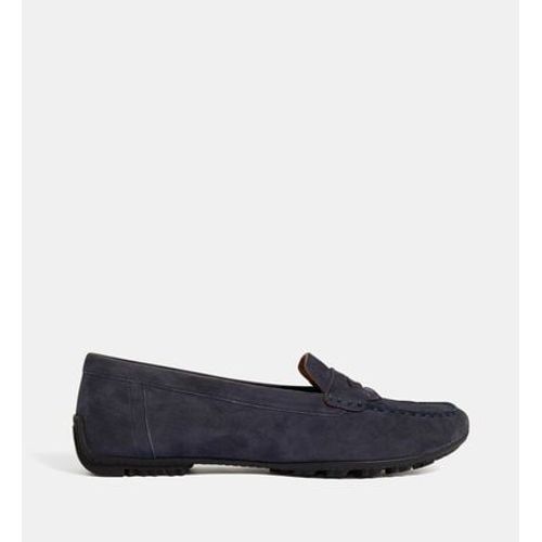 Geox Mocassins Kosmopolis Cuir Suã¿de Bleu