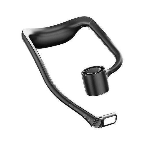 Usb Réglable Sans Feuilles De Cou Portatif Avec Le Noir Portatif Portatif Léger De Ventilateur Personnel De Lumière Led
