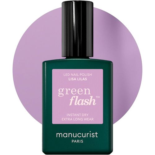 Vernis Semi Permanent Green Flash¿ Lisa Lilas - Gel Ongle Naturel Vernis Gel Uv Semi Permanent - Gel Polish Ingrédients Bio - Gel Polish Vernis - Manucure Professionnelle Femme.[G528] 