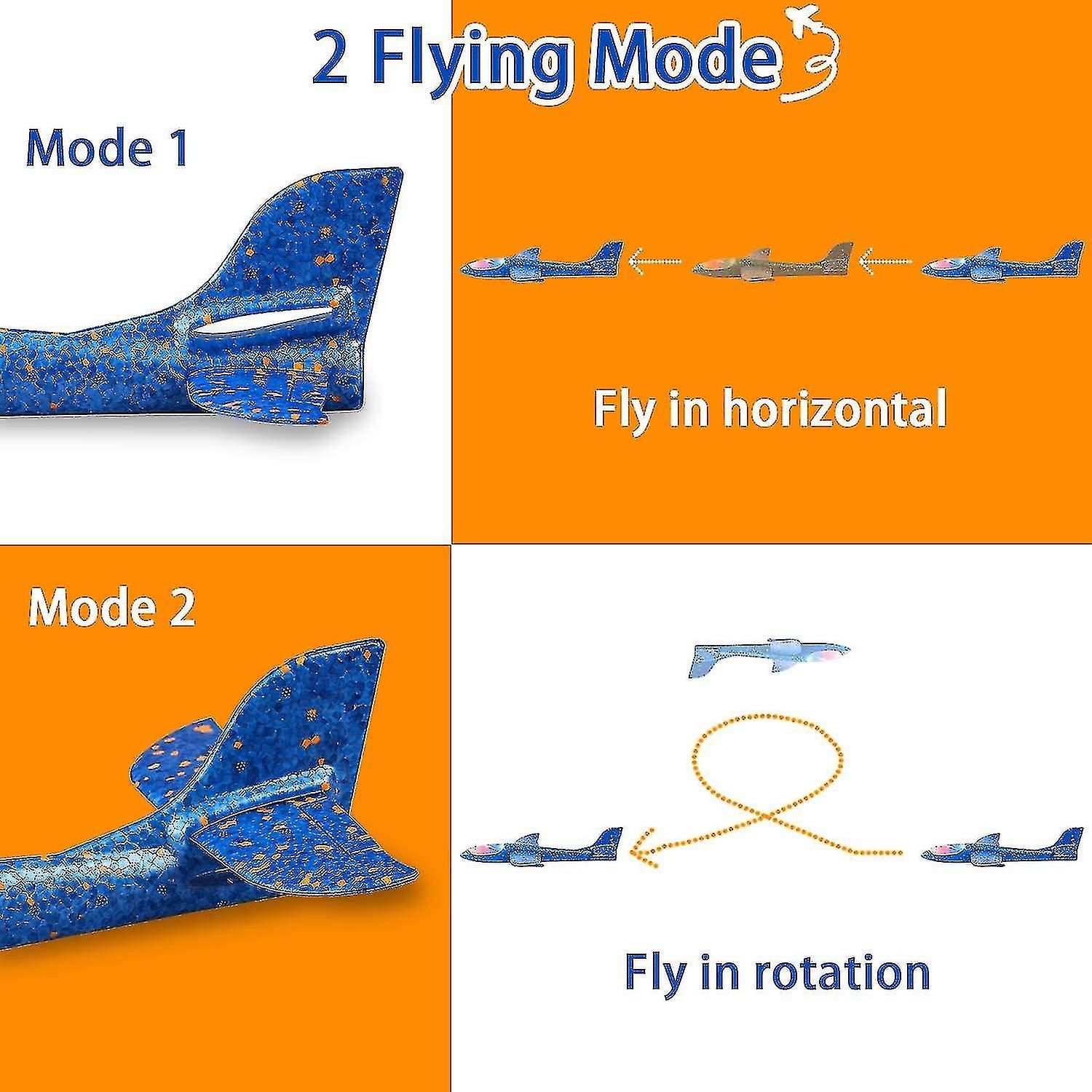 Paquet De 2 Avions Lgers  Led, 17,5'' Grand Avion En Mouss... - 4