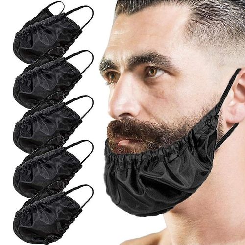 Kit De Soins De Barbe Pour Hommes, 5 Pièces, Sac De Couverture De Barbe, Poche De Barbe Résistante Aux Taches