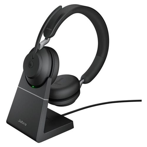 Jabra Evolve2 65 MS Stereo - Micro-casque - sur-oreille - Bluetooth - sans fil - USB-C - isolation acoustique - noir - Certifié pour Microsoft Teams