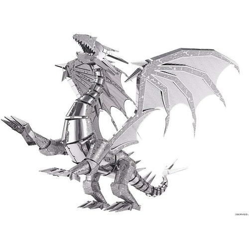 Puzzle 3d En Metal Le Dragon Découpé Au Laser En Diy Métal Modèle Kits Puzzles Pour Adultes-Dragon Flame-115pcs