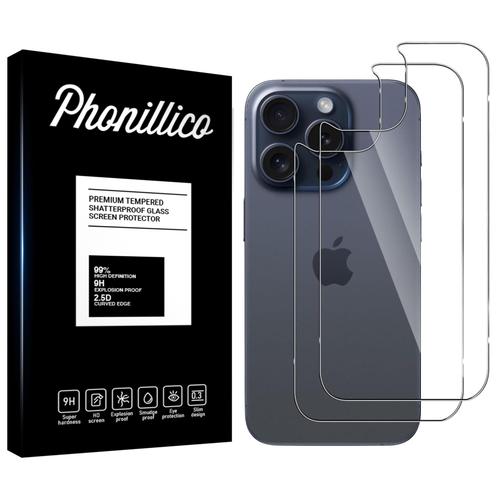 Verre Trempé Arrière Pour Iphone 14 Pro Max [Pack 2] Film Vitre Protection Ecran Phonillico®