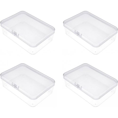 10,2 X 7,2 X 2,5 Cm, 4 Boîtes De Rangement Pour Cartes À Jouer, Petite Boîte De Rangement En Plastique Transparent Pour Cartes À Collectionner, Cartes De Sport, Cartes De Poker, Cartes De Jeu De.[G371]