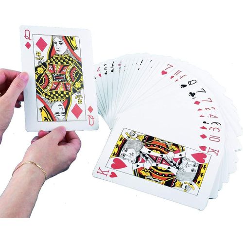 Lot De 52 Cartes À Jouer Avec Revêtement Plastique Extra Large Et 2 Jokers, Idéal Pour Les Soirées Poker, Les Fêtes Et Les Jeux En Famille.[G211]