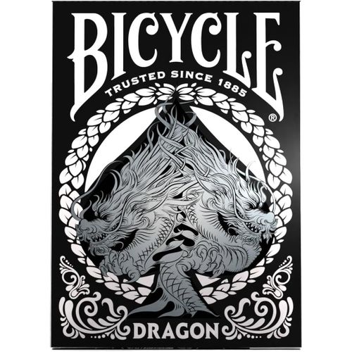 Black Dragon - Jeu de 54 Cartes à Jouer - Jeu emblématique à l¿effigie de créatures légendaires ¿ Cartes personnalisées de Collection - Magie/Carte Magie.[G218]