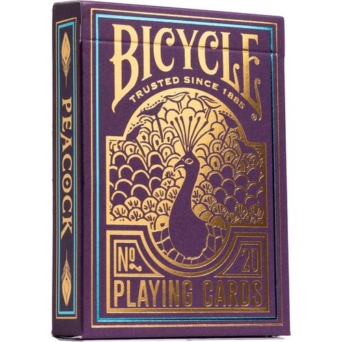 Peacock - Jeu De 54 Cartes À Jouer ¿ Jeu De Cartes Coloré Inspiré Du Paon ¿ Cartes Personnalisées À Jouer Ou À Collectionner - Magie/Carte Magie, Violet.[G43]