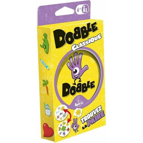 Asmodee - Dobble Classique - Jeu De Cartes Pour Enfants Dès 6 Ans - Jeu De Société A Jouer En Famille - Jeu De Rapidité 2 À 8 Joueurs - Boite Métal Pour Voyage - 15 Min - En Français- Zygomatic.[G103]