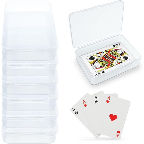 Lot De 6 Étuis Pour Cartes À Jouer En Plastique Transparent Durable Pour Le Rangement De Cartes, Jcc, Cartes De Sport, Cartes À Collectionner Et Accessoires.[G1052]
