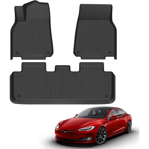 Tapis De Sol Pour Tesla Model Y 2021-2023 Custom Fit Tapis De Sol Pour Tesla Model Y Accessoires All Weather Front Rear Row Full Set Tapis De Sol.[G596]