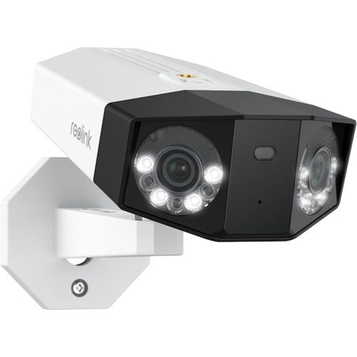 16MP Caméra Surveillance PoE, Double Objectif Vue Panor à 180°, Suivi Mouvement, Vision Nocturne Couleur, Détection Personne/Véhicule/Animal, Audio Bidirectionnel, Etanche IP67, Duo 3 PoE.[G324]