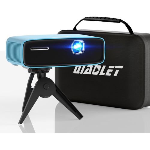 Mini Projecteur Portable,Auto Focus/Keystone,Pico Videoprojecteur DLP avec WiFi 5G et Bluetooth,Android OS,Rechargeable Vidéoprojecteur Compatible avec Smartphone, Iphone,TV Stick,USB,HDMI