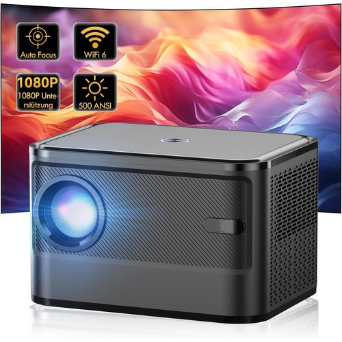 Mini vidéoprojecteur, [Mise au point électrique] A40 Projecteur portable 4K, 18000 lumens Full HD 1080P WiFi Bluetooth projecteur, correction trapézoïdale, projecteur de cinéma maison pour