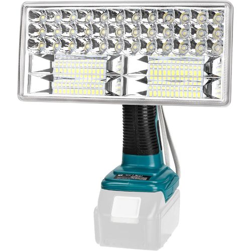 Lampe LED sans fil 4200lm compatible avec batterie au lithium Makita 18V LXT, lampe de travail 40W pour camping, réparation de voiture, éclairage d'urgence et de chantier.[G1147]