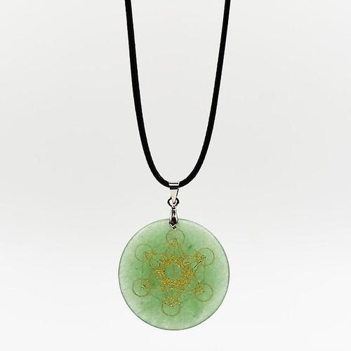 Collier Pendentif Fleur De Vie, Sept Chakras, Méditation, Pierre De Cristal