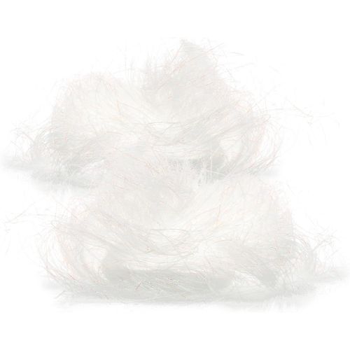 40g Cheveux d'ange Premium - guirlandes Blanches Fines pour Couronne de l'Avent, Composition et Sapin de Noël - décoration de Table de Noël - Fils Brillants (Blanc irisé)