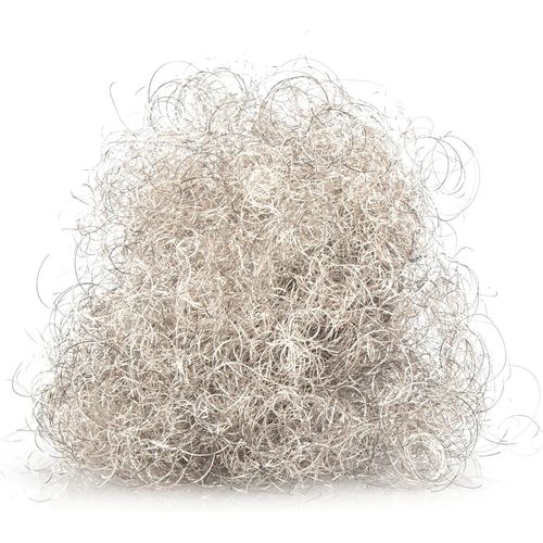 40g Cheveux d'ange Premium - Guirlande métallique Fine pour Couronne de l'Avent, Composition, Sapin de Noël - décoration de Table de Noël - Fils métalliques (métal - Couleur Argent)
