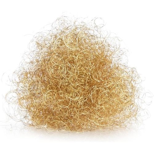 40g Cheveux d'ange Premium - Guirlande métallique Fine pour Couronne de l'Avent, Composition, Sapin de Noël - décoration de Table de Noël - Fils métalliques (métal - Couleur Or)